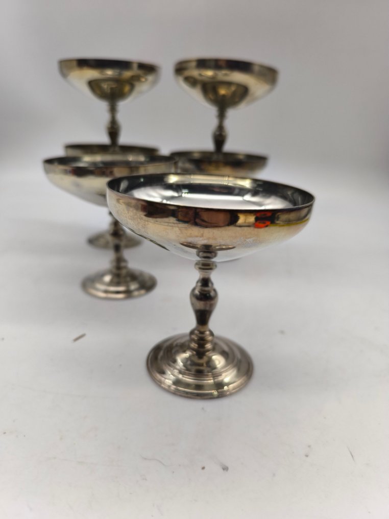 Verre à champagne (6) - Plaqué(e) argent - Verres de champagne #3.2