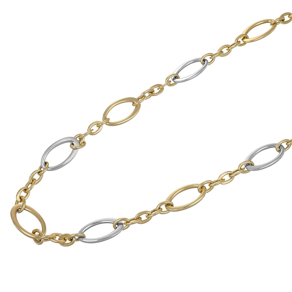 Halsketting - 18 karaat Geel goud, Witgoud #2.1