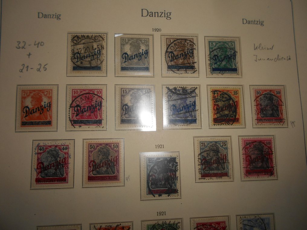 Danzig 1920/1939 - Collection complète (juste sans grand service interne) avec un petit service interne + #1.0