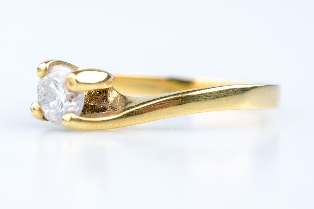 Gyűrű - 18 kt. Sárga arany - 0.75ct. tw. Gyémánt (Természetes) #3.2
