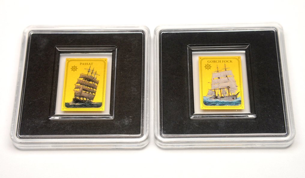 Tsjaad. 3000 Francs 2019 - Sail Ships - Gorch Fock & Passat - .999 gold (2 pieces) (Zonder Minimumprijs) #1.0