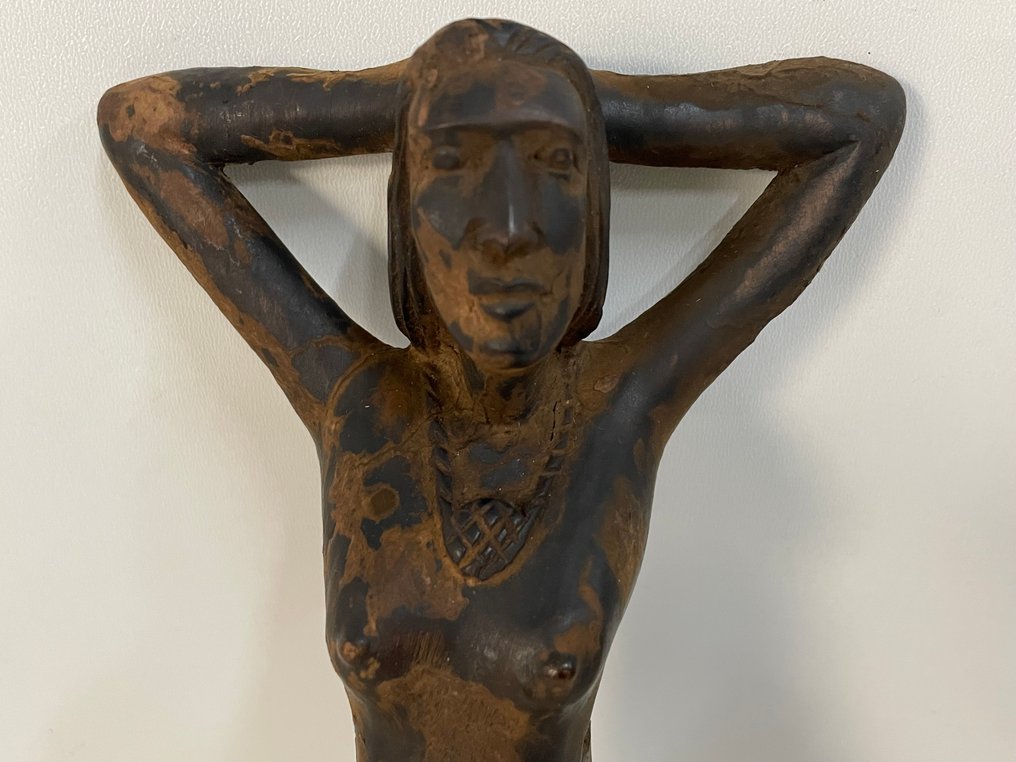 Statuetta - Notenkraker Houten vrouw - Legno #4.3