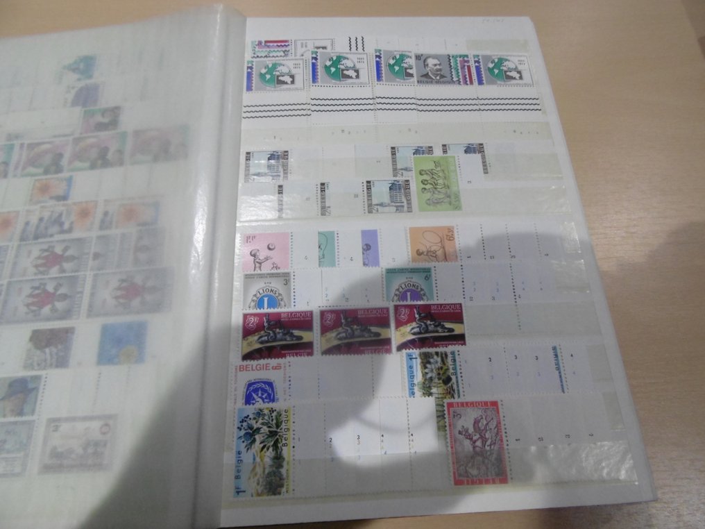 Belgien  - Samling af nummerplader i indsætningsalbum. #4.3