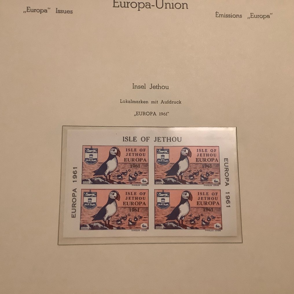 Europa CEPT 1961/1962 - Collection of unused EU CEPT stamps on 8 album pages. - Michel #4.3