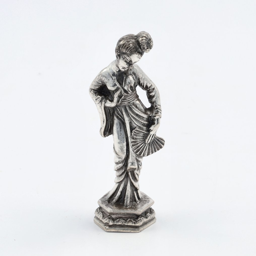 Carlo Camusso - Chinese Danseres - Miniature figurine - .925 silver #1.0
