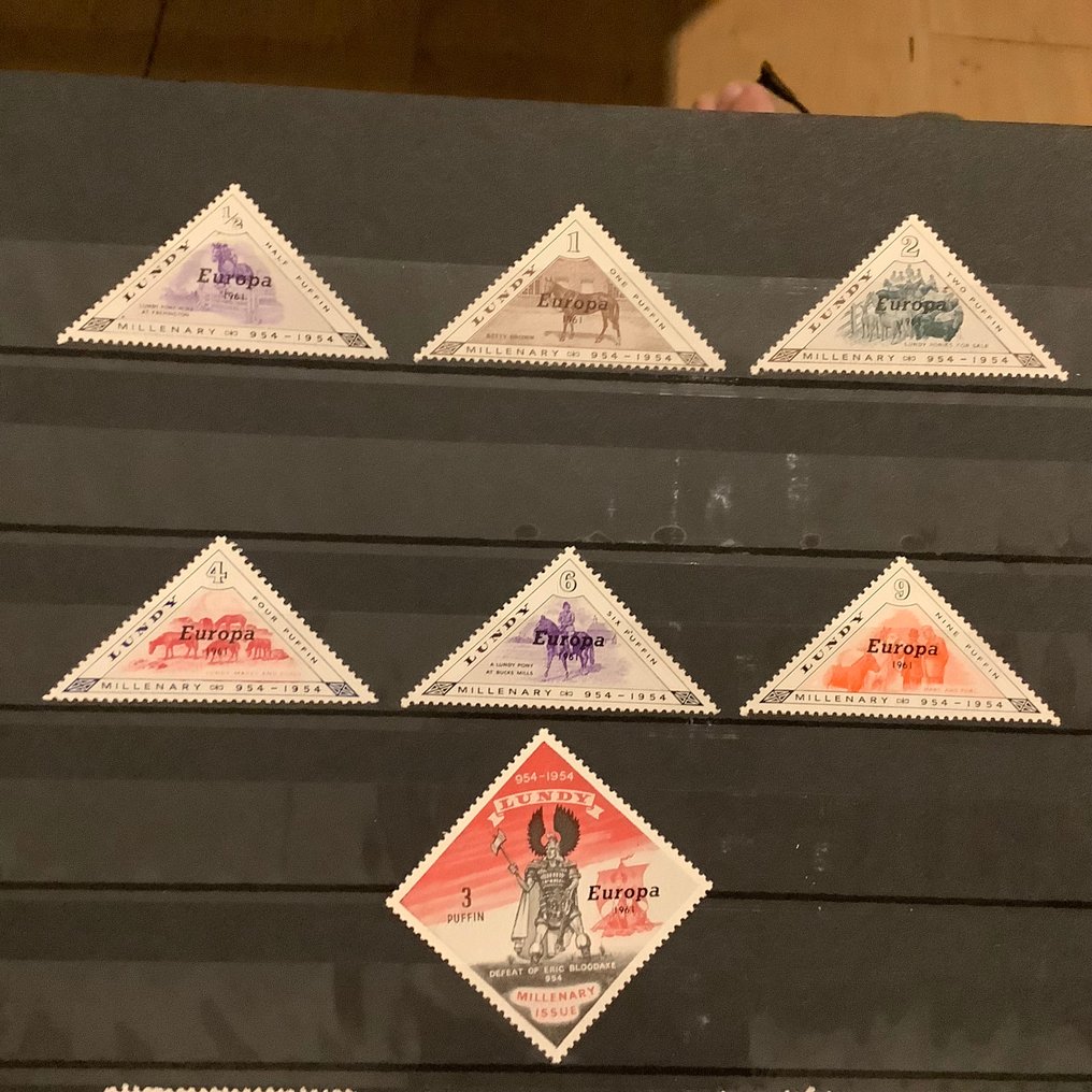 Europa  歐洲郵電管理委員會 1961/1964 - Lundy、Jethou 和 man：3 未发行的 EU CEPT 排放额度 - Michel #3.2