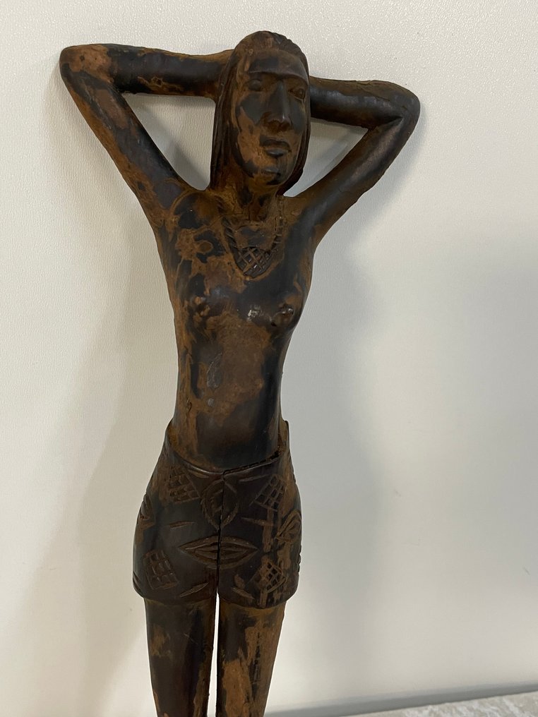 Statuetta - Notenkraker Houten vrouw - Legno #2.1