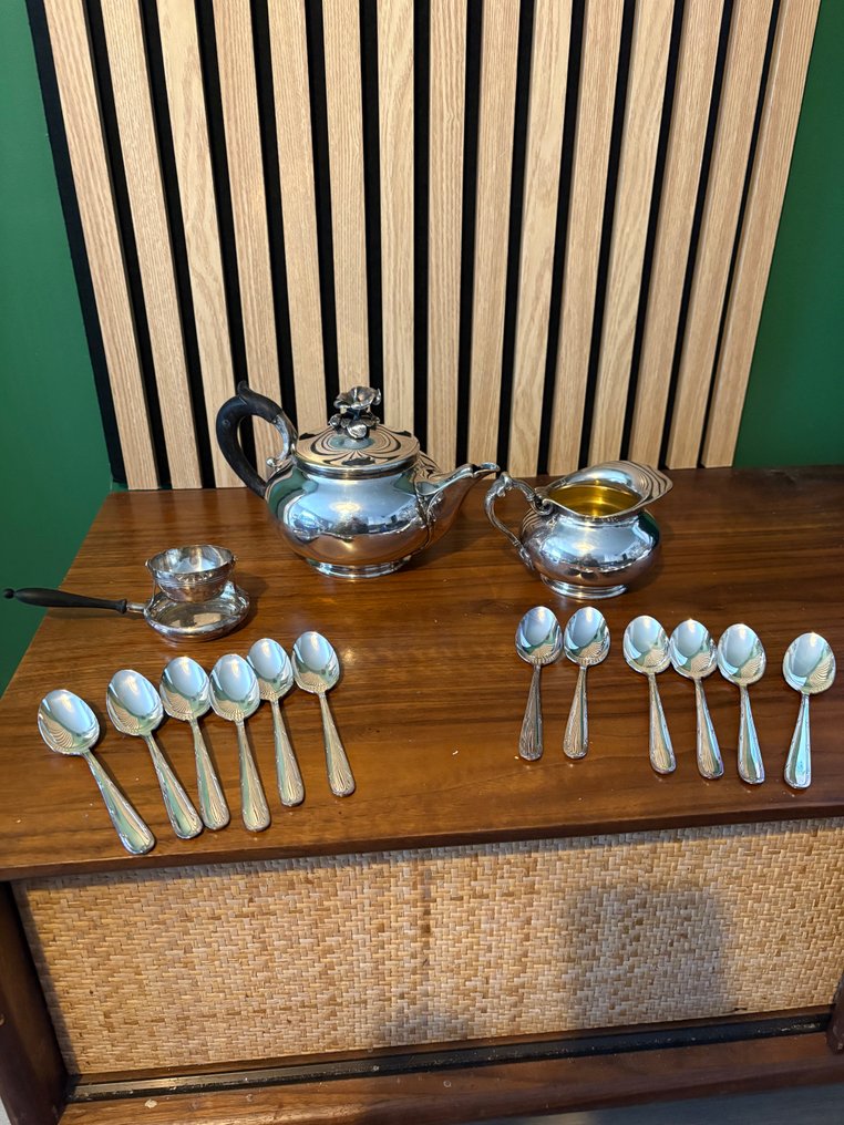 Christofle, Alfénide - Teapot (15) - Silverplated #1.0