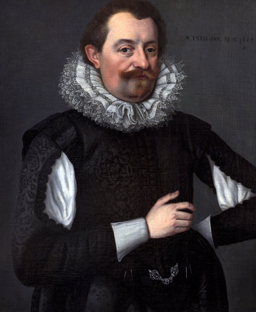 Lorenz Strauch (1554–1630), 归因于 - Ritratto di gentiluomo #1.0