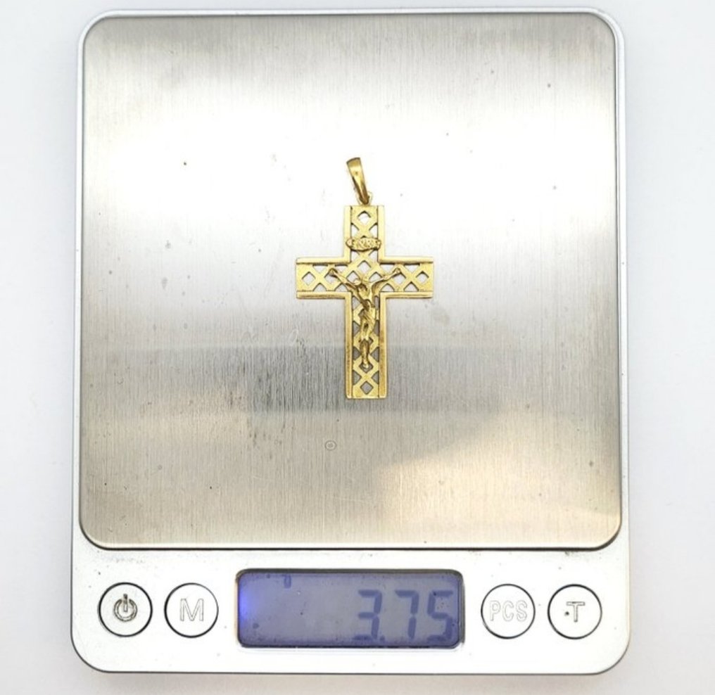 Κρεμαστό κόσμημα - 18 καράτια Κίτρινο χρυσό - Σταυρός σε 18k χρυσό. #4.3