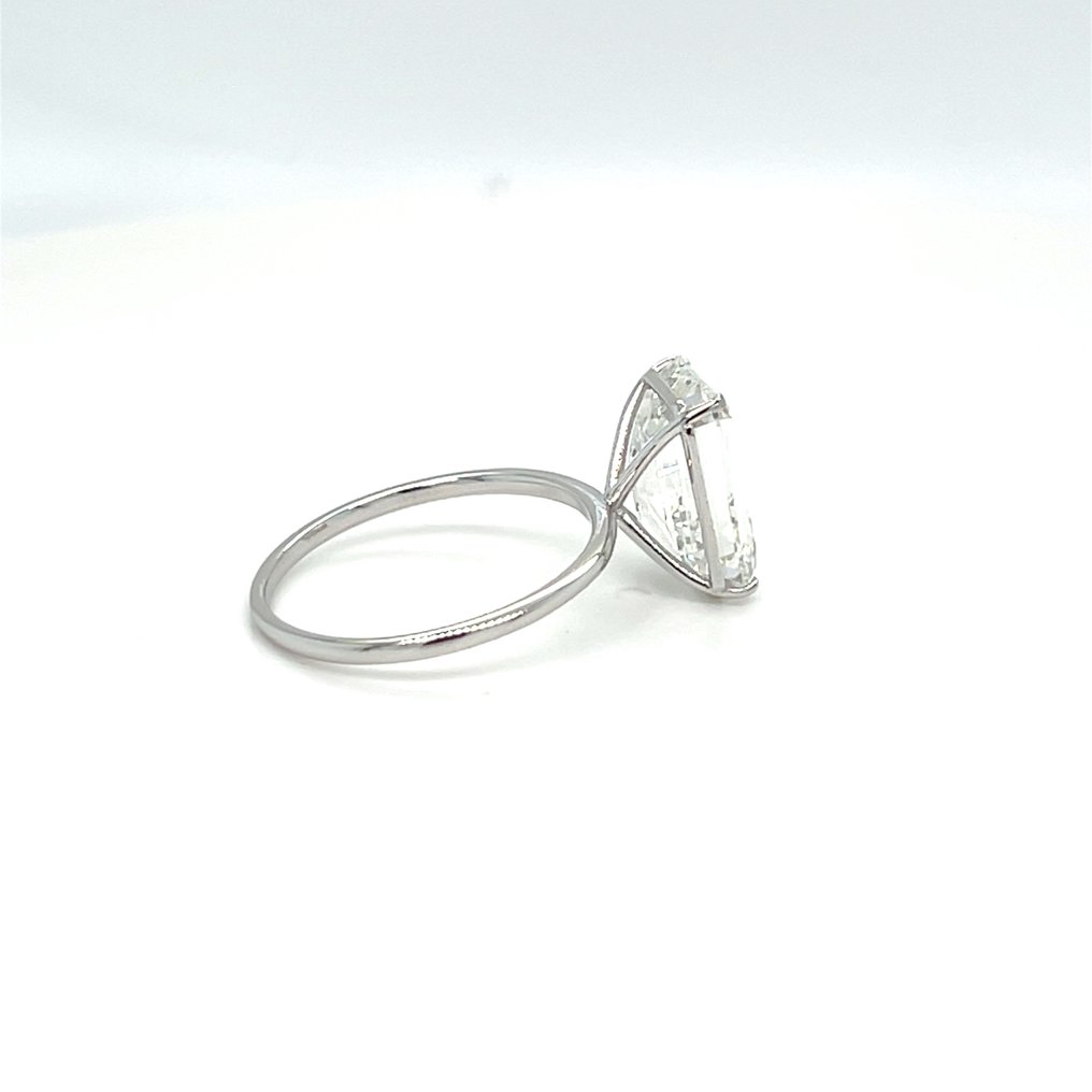 Nincs minimálár - Gyűrű - 14 kt. Fehér arany -  4.03ct. tw. Gyémánt (Laboratóriumban előállított) #2.1