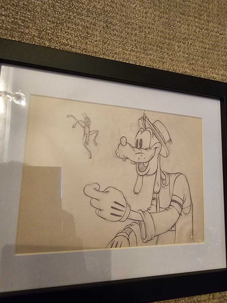 Disney - 1 Colour pencil drawing - Goofy - Goofy and frog pencil study #1.0