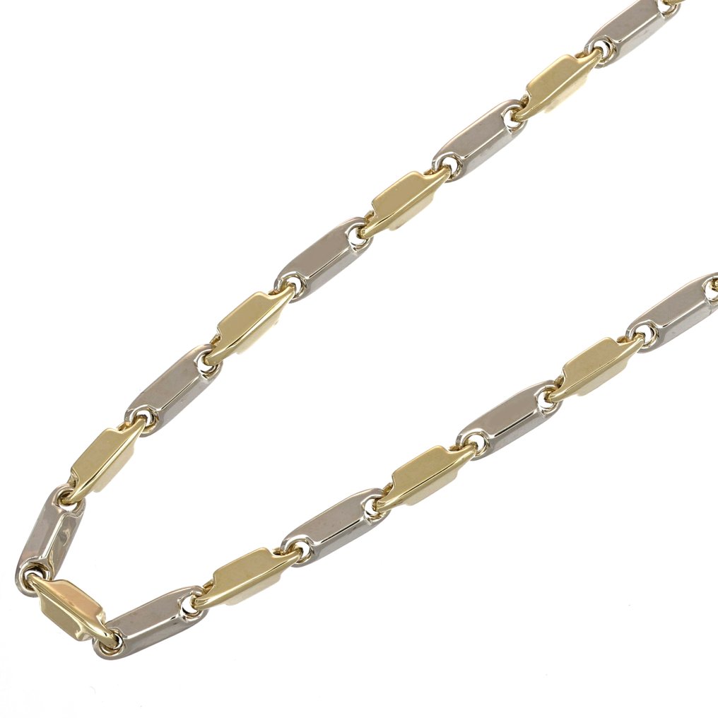 Halsketting - 18 karaat Geel goud, Witgoud #1.0