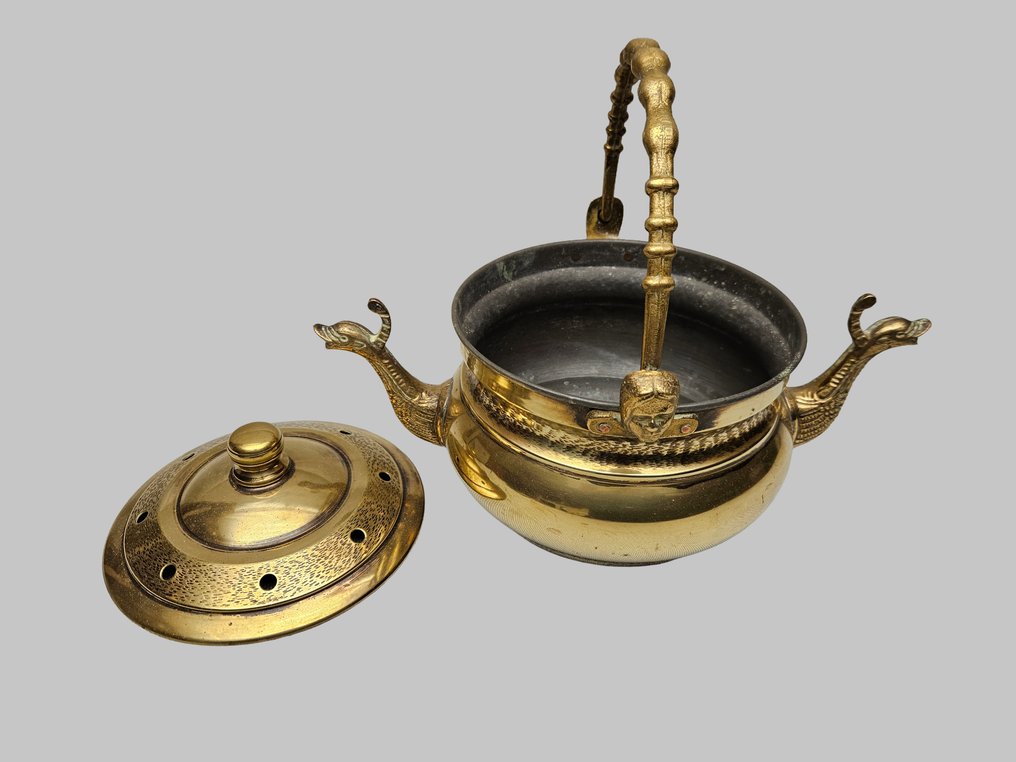 新艺术运动灵感 盥洗盆 - 铸造黄铜 - 宗教洗手仪式 #1.0