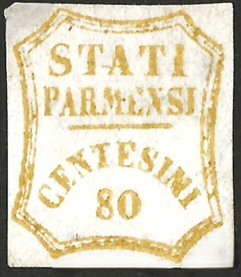 意大利古城邦-帕尔马 1859 - 临时政府 80美分 - Sassone 18 #1.0