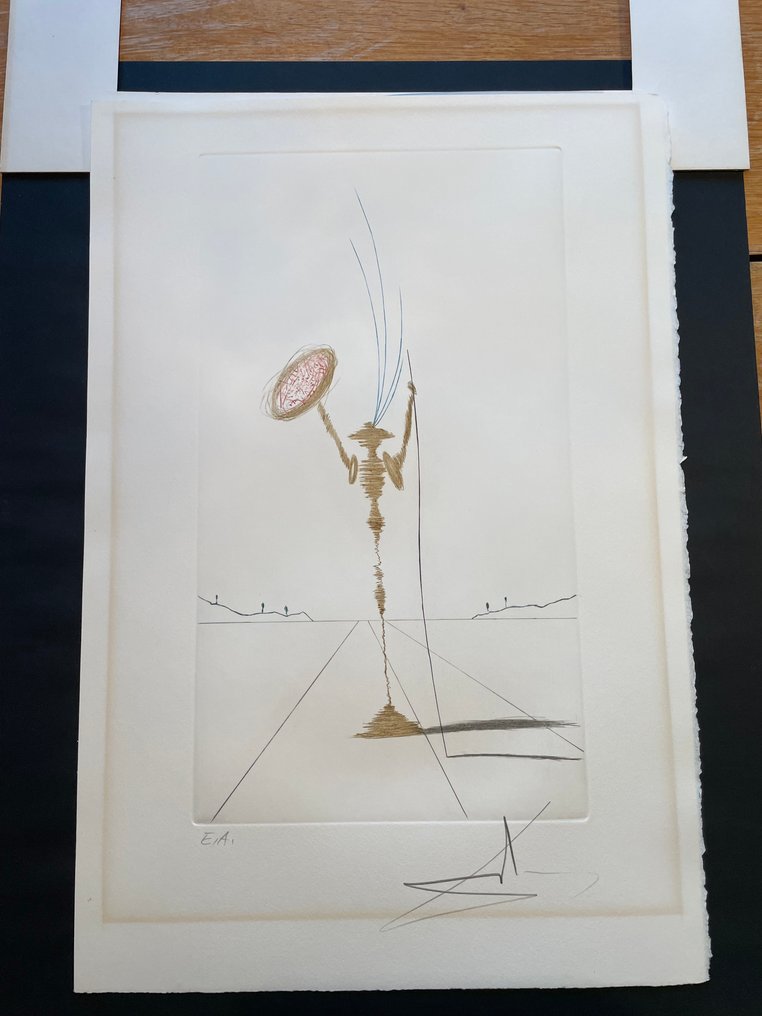 Salvador Dali (1904-1989) - Don Quichote - Le Bouclier Rouge #3.2