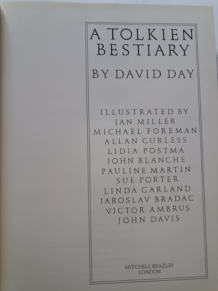 David Day/Various - A Tolkien Bestiary - 1983 #1.0