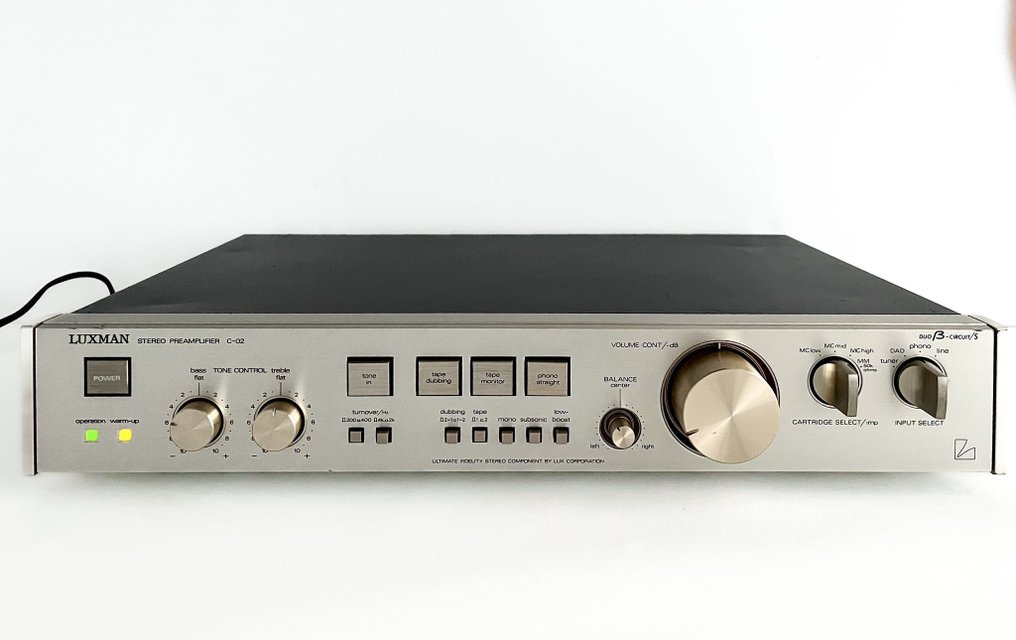 Luxman - C 02 Champagne high-end-serie preamplifier. Samlarens dröm Solid state förförstärkare #4.3