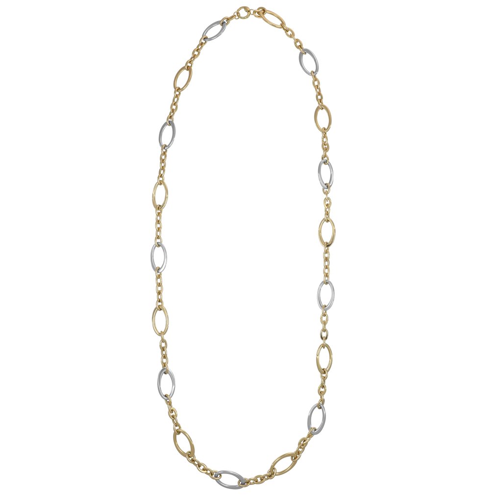 Halsketting - 18 karaat Geel goud, Witgoud #4.3