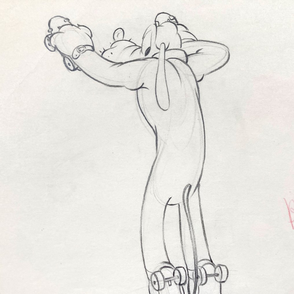 Original Pluto Animation Drawing Walt Disney, 1939 + Certificado - Pluto #1.0