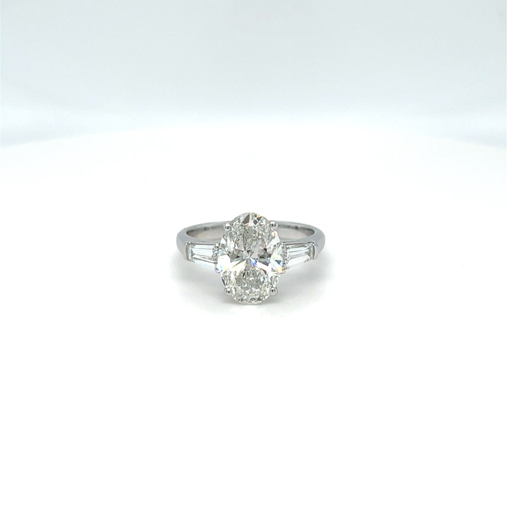 Ring - 14 kt Weißgold -  3.49ct. tw. Diamant (Laborgezüchtet (Lab Grown)) - Diamant #1.0