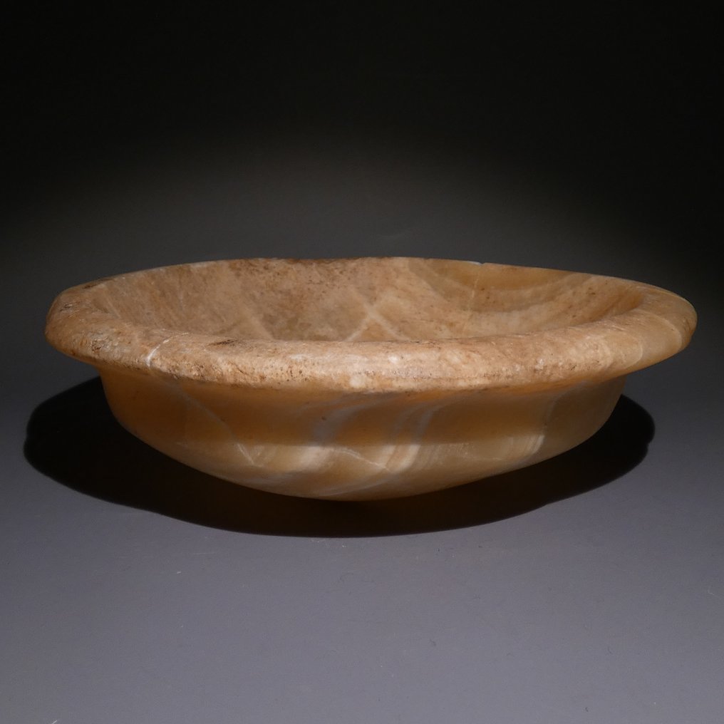 Αρχαία Αιγυπτιακή Αλαβάστρο Κούπα Αγγείου. 14,5 εκ. Δ. Μεσαία Βασιλεία, 11-12η δυναστεία, 2040 - 1872 π.Χ. #2.1