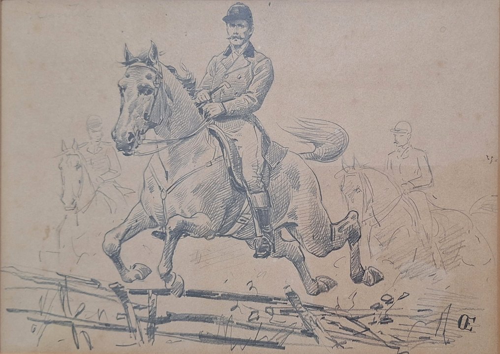 Otto Eerelman (1839-1926) NO RESERVE - Vossenjacht #1.0