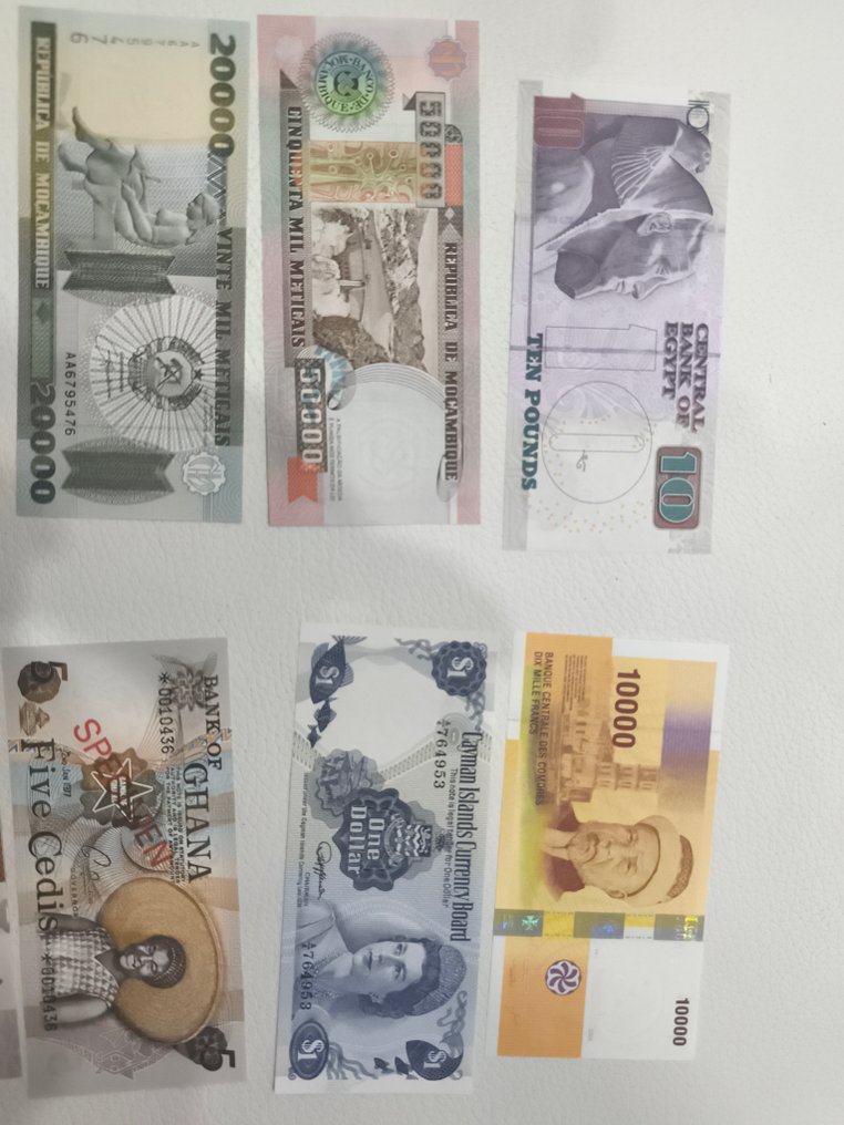 Maailma. - 13 banknotes - various dates  (Ei pohjahintaa) #3.2