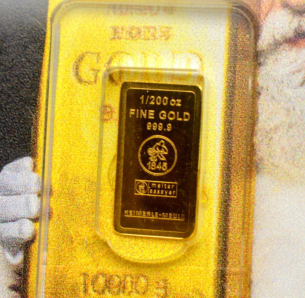 Γερμανία. Gold Bar Heimerle+Meule 1/200oz (.999) - Santa  (χωρίς τιμή ασφαλείας) #1.0