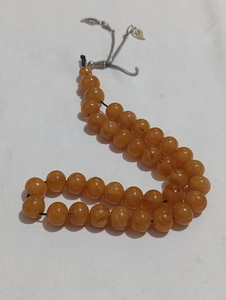  天主教念珠 - 琥珀 - 1970-1980 - 稀有的祈祷念珠  #3.2