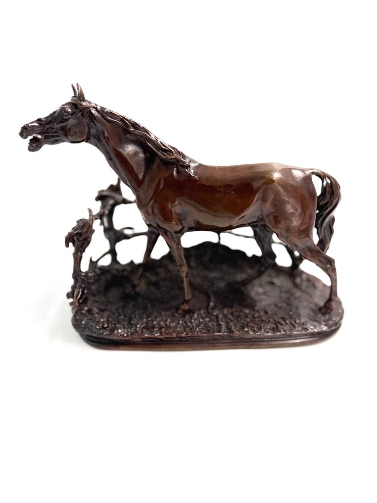 Γλυπτό, Pierre Jules Mêne - Reproducción - 24 cm - Πατιναρισμένος μπρούτζος #1.0