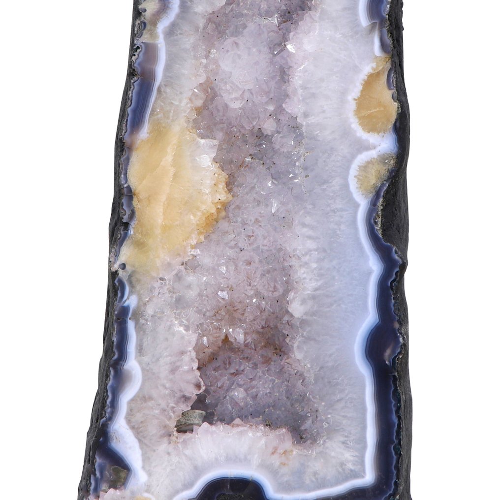 蓝玛瑙与紫水晶 - Geode - 46x17x16 厘米- 16 kg #4.3