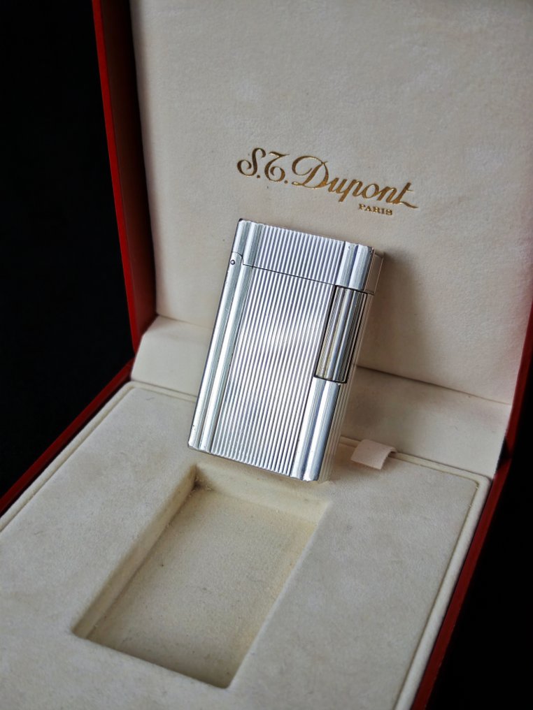 S.T Dupont - Line 1 Large Size New Model Boxed - Line 1 Big Size New Model Boxed - Lighter - Silver plated #2.1
