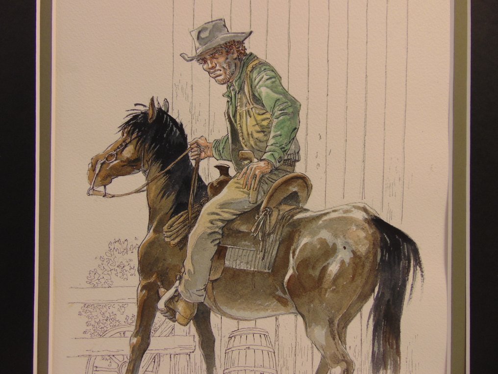 Hermann - 1 Original colour drawing - Red Dust - Aquarel - 2015 #3.2