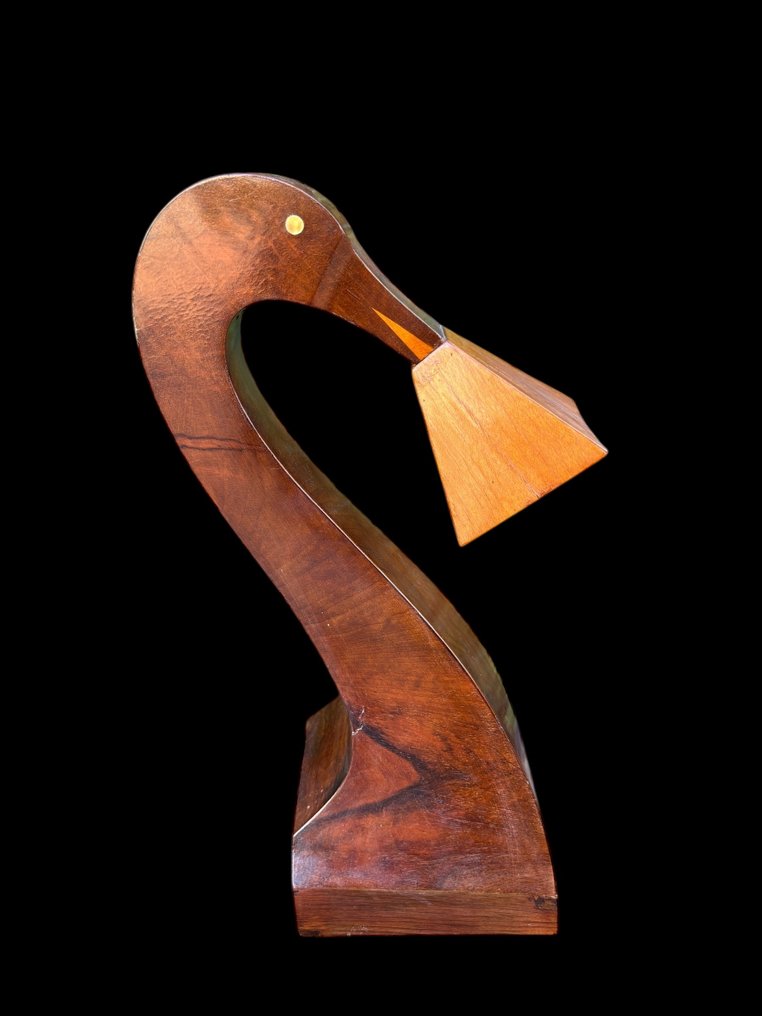 ebanisteria lombarda - Επιτραπέζιο φωτιστικό - Burrwood, Burr καρυδιά, Cedar - Art decó - Ζωομορφα #4.3