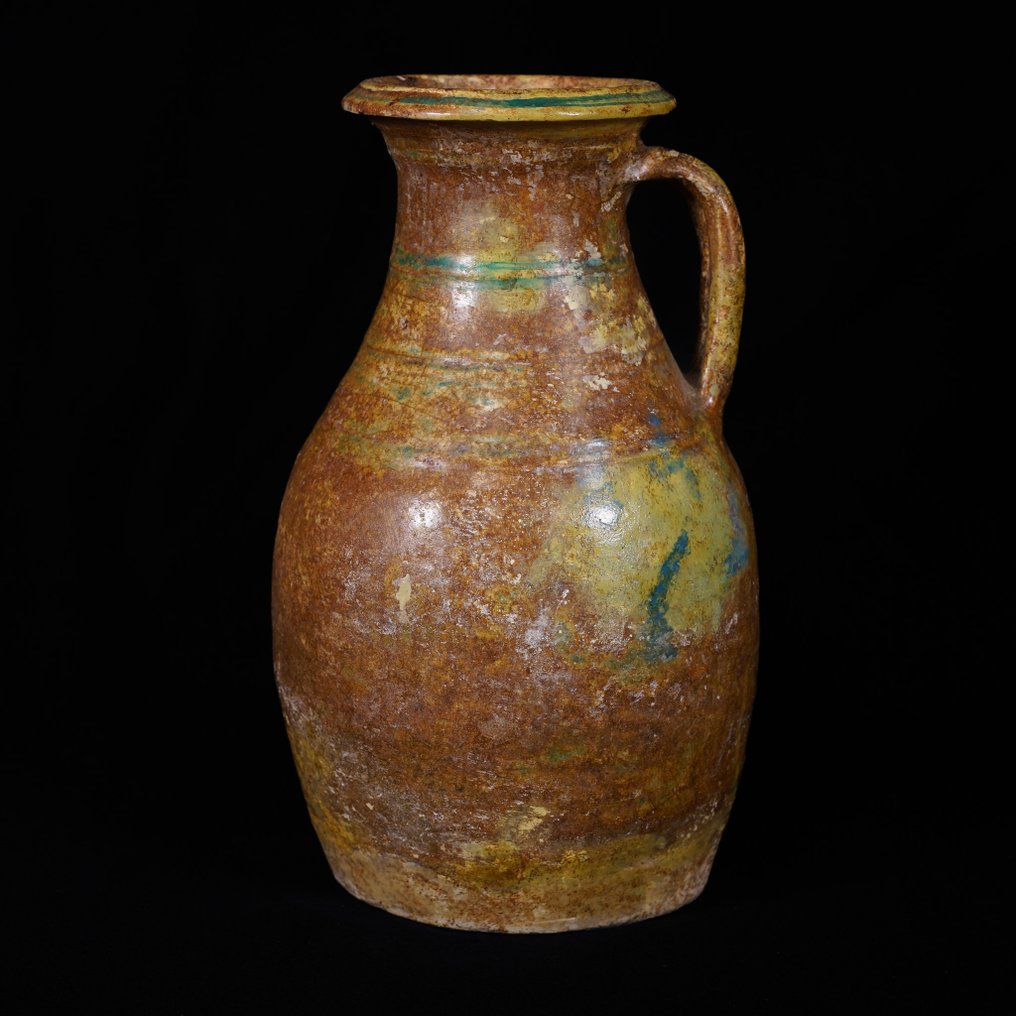 帕提亚帝国 釉陶 容器,26.5 x 13 厘米 #3.2