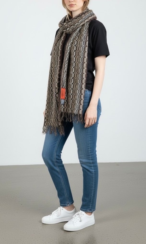 Missoni - Zig Zag Monogram Original Collection Woman Multicolor - Scialle - Sciarpa #2.1