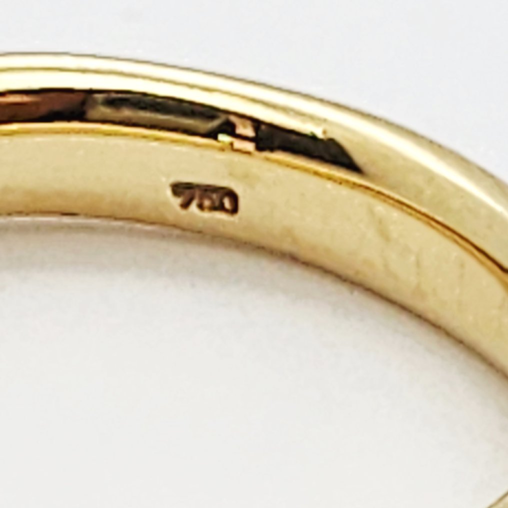 Δαχτυλίδι - 18 καράτια Κίτρινο χρυσό, Λευκός χρυσός -  0.10ct. tw. Διαμάντι (Φυσικό)  #4.3