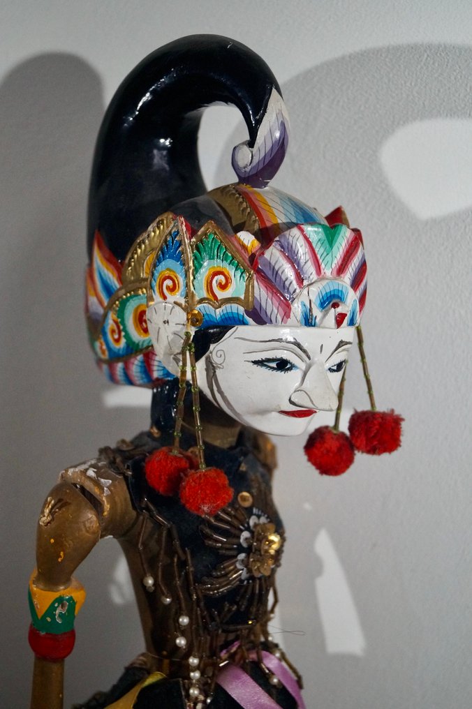 Wayang golek (4) Java og Sunda - tekstiler, træ - 1950-1960, 1940-1950 #4.3