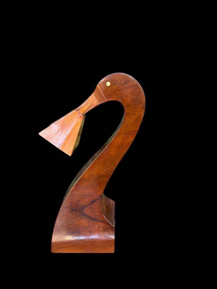 ebanisteria lombarda - Επιτραπέζιο φωτιστικό - Burrwood, Burr καρυδιά, Cedar - Art decó - Ζωομορφα #1.0