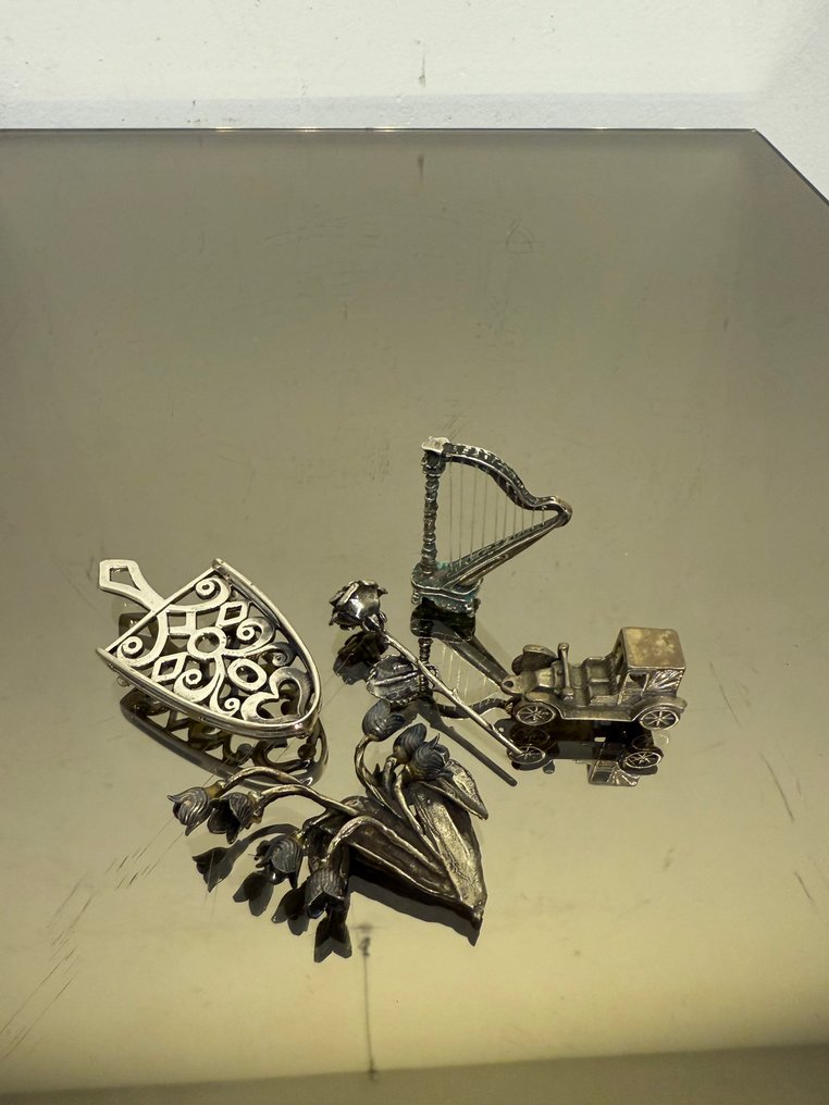 Figurita en miniatura - Lotto Miniature Argento (5) - .800 plata #4.3