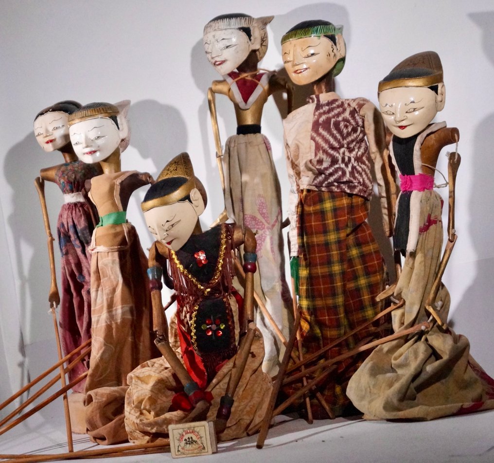 6 wayang golèk dukker - Cirebon, Java - Indonesien (Ingen mindstepris) #1.0