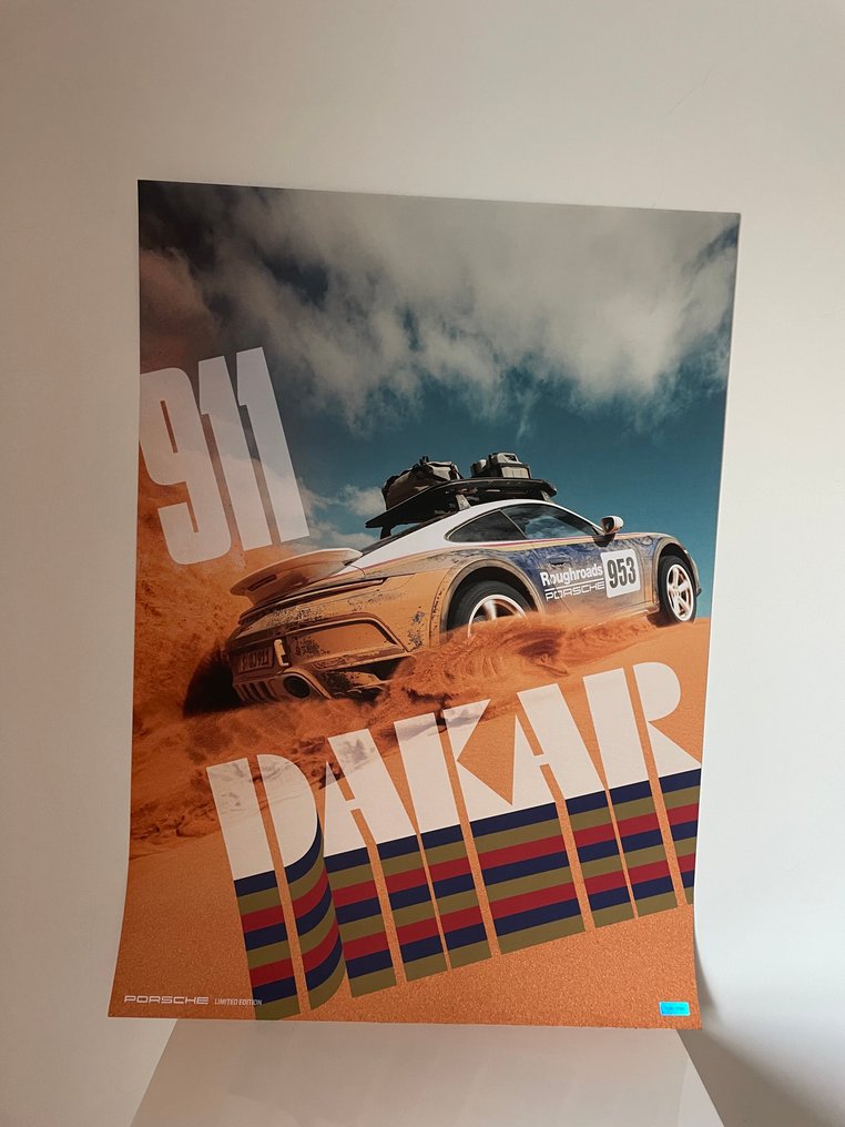 Eredeti poszter 911 DAKAR - Porsche - NO ENVIO A CANARIAS #1.0
