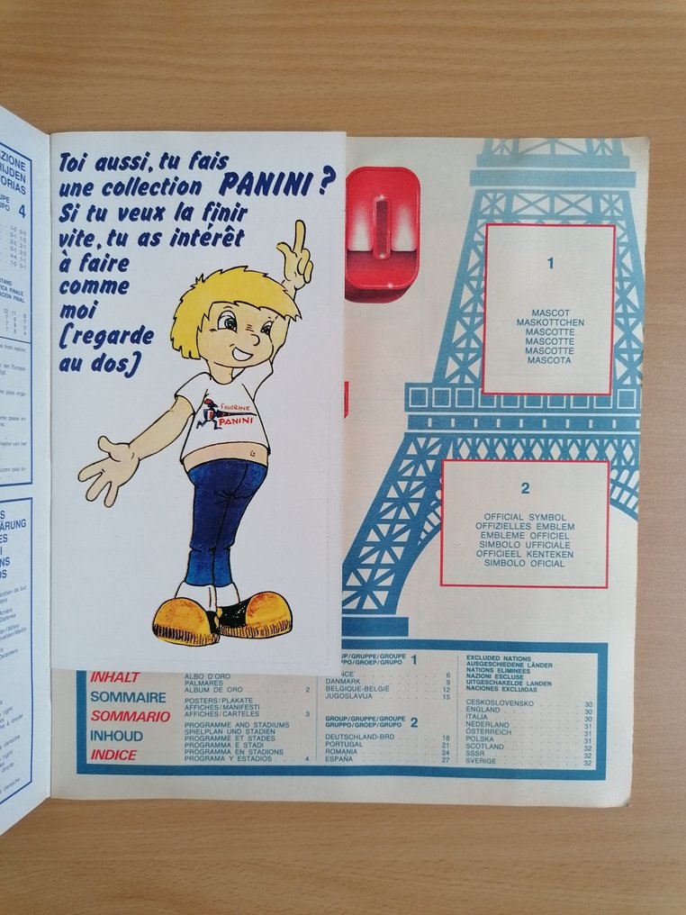 Panini Euro 84 Include modulo d’ordine originale - 1 Empty Album - Near Mint (NM) #3.2