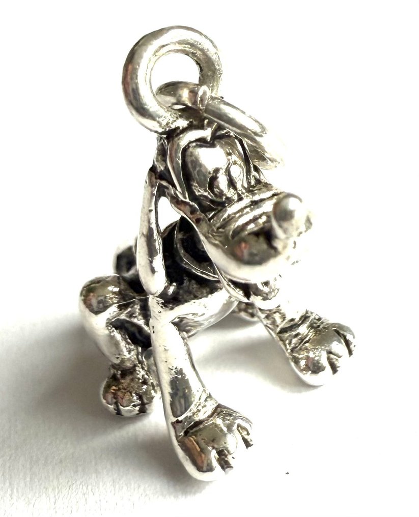 Argento - Ciondolo - Vintage Disney Goofy 1970 #3.2