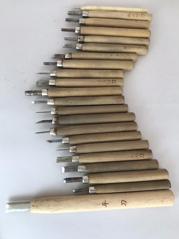 复古木雕工具 – 甚五郎彫刻刀 - 日本 - 昭和年代(1926-1989) #4.3