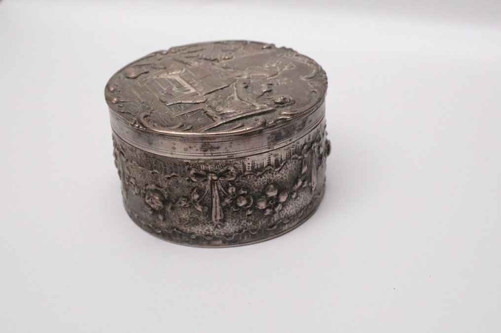 Georg Roth & Co., Hanau - Ékszeresdoboz - .800 ezüst - Régi ékszerdoboz #4.3