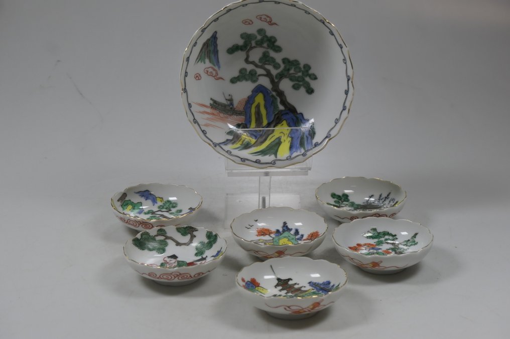 大淺盤 (7) - 瓷器 - 九谷小碗 #1.0