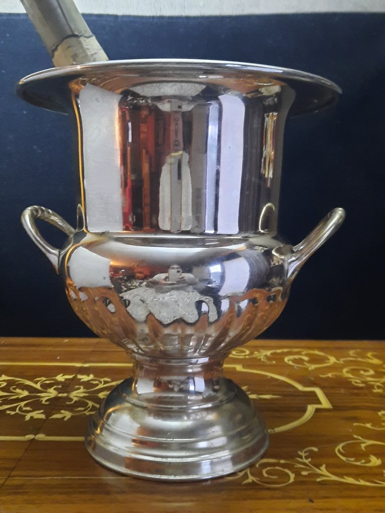 Secchiello per champagne - Placcato argento, trasferito al compratore #1.0