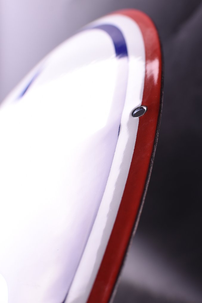 Sign - Alpine - XXL ALPINE; enamel sign; 500mm dia.; wonderful quality originally made #4.3